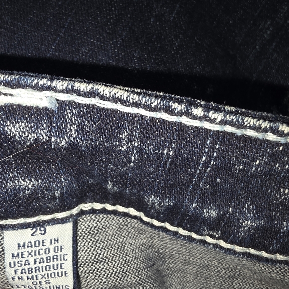 True Religion Skinny Jeans Women’s 29 – Distressed Dark Wash, Made in Mexico - Picture 6 of 11